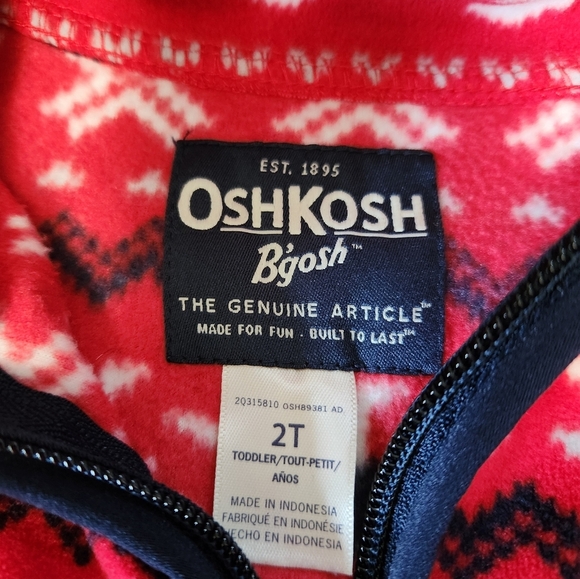 Oshkosh Holiday Dinosaur Christmas Fleece - Picture 2 of 3